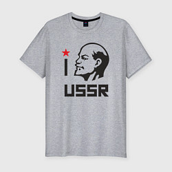 Футболка slim-fit Люблю СССР, цвет: меланж