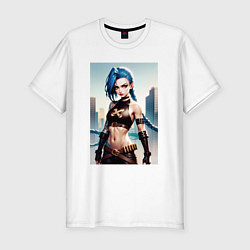 Футболка slim-fit JINX Arcane League Of Legends, цвет: белый