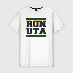 Футболка slim-fit Run Utah Jazz, цвет: белый