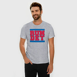 Футболка slim-fit Run Detroit Pistons, цвет: меланж — фото 2