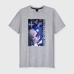 Мужская slim-футболка Красотка Броня