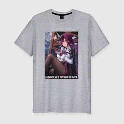 Мужская slim-футболка Кафка с узи