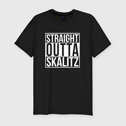 Футболка slim-fit Straight outta Skalitz, цвет: черный