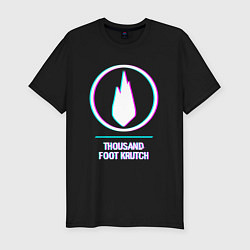 Футболка slim-fit Thousand Foot Krutch glitch rock, цвет: черный