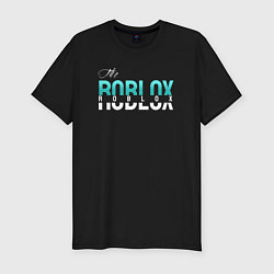 Футболка slim-fit Роблокс игра, цвет: черный