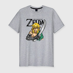 Мужская slim-футболка The Legend of Zelda - Tears of the Kingdom