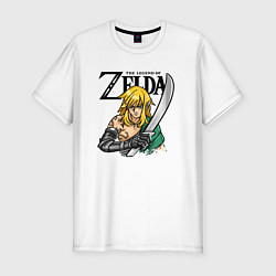 Футболка slim-fit The Legend of Zelda - Tears of the Kingdom, цвет: белый