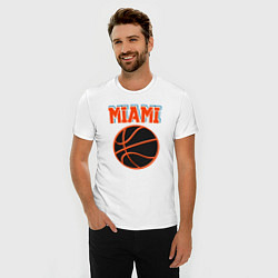 Футболка slim-fit Miami ball, цвет: белый — фото 2