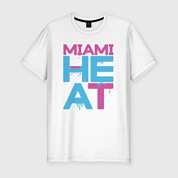 Футболка slim-fit Miami Heat style, цвет: белый