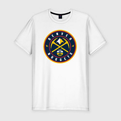 Футболка slim-fit Denver Nuggets, цвет: белый