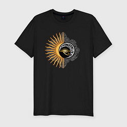 Мужская slim-футболка С солнцем и луной