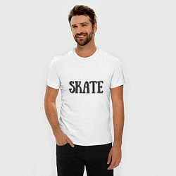 Футболка slim-fit Skate, цвет: белый — фото 2