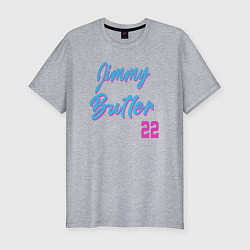 Футболка slim-fit Jimmy Butler 22, цвет: меланж