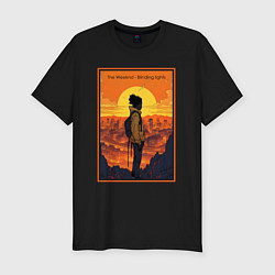 Мужская slim-футболка The Weeknd Blinding lights