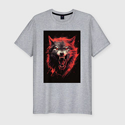 Футболка slim-fit Red wolf, цвет: меланж