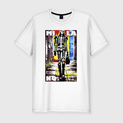 Футболка slim-fit Milano - crazy model - pop art, цвет: белый