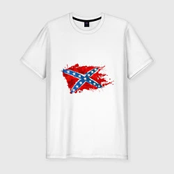 Мужская slim-футболка Конфедерация брызги