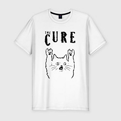 Мужская slim-футболка The Cure - rock cat