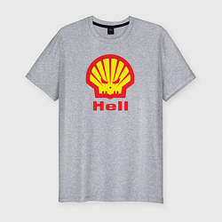Мужская slim-футболка Hell