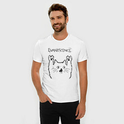 Футболка slim-fit Evanescence - rock cat, цвет: белый — фото 2