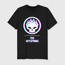 Мужская slim-футболка The Offspring glitch rock