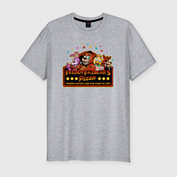 Мужская slim-футболка Пиццерия Фредди