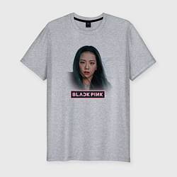 Футболка slim-fit Blackpink beautiful singer Rose, цвет: меланж