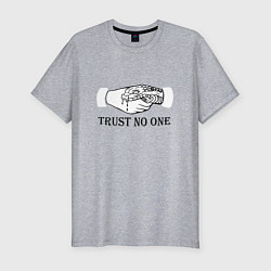 Футболка slim-fit Trust nobody, цвет: меланж