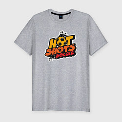 Мужская slim-футболка Hot shots soccer