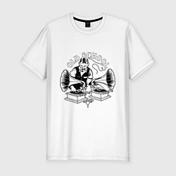 Футболка slim-fit Retro DJ, цвет: белый