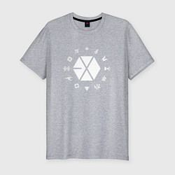 Футболка slim-fit Logo EXO, цвет: меланж