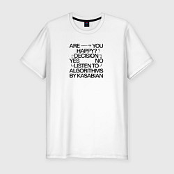 Футболка slim-fit Kasabian Algorithms, цвет: белый