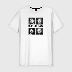 Футболка slim-fit Kasabian музыканты, цвет: белый