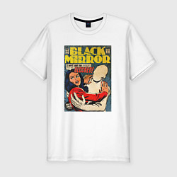 Мужская slim-футболка Белое рождество - Черное зеркало: комикс обложка