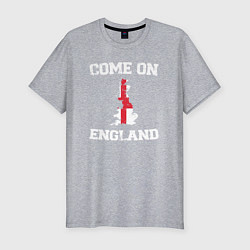 Мужская slim-футболка Come on England