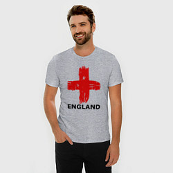 Футболка slim-fit England flag, цвет: меланж — фото 2