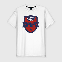 Футболка slim-fit Futsal united, цвет: белый