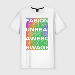 Футболка slim-fit Fasion-Style, цвет: белый