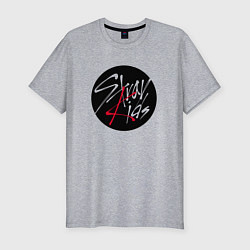 Футболка slim-fit Stray Kids logo, цвет: меланж