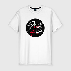 Футболка slim-fit Stray Kids logo, цвет: белый