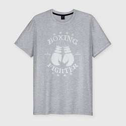 Футболка slim-fit Boxing fighter, цвет: меланж