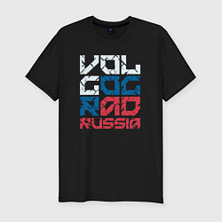 Мужская slim-футболка Россия Волгоград