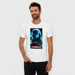 Футболка slim-fit Roblox blue, цвет: белый — фото 2