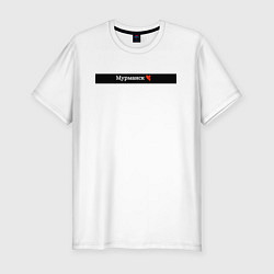 Мужская slim-футболка Мурманск города России