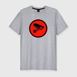 Мужская slim-футболка Skibidi toilet Камера