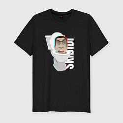 Мужская slim-футболка Skibidi Toilet G-toilet