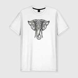 Футболка slim-fit India elephant, цвет: белый