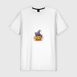 Мужская slim-футболка ХэллоуиН для праздника