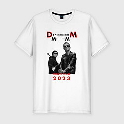 Футболка slim-fit Depeche Mode 2023 Memento Mori - Dave & Martin 03, цвет: белый