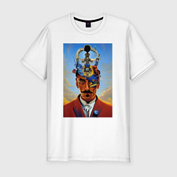 Мужская slim-футболка Salvador Dali - surrealism